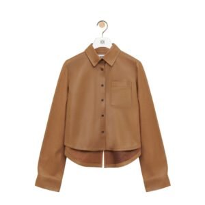 LOEWE TRAPEZE SHIRT IN NAPPA LAMBSKIN