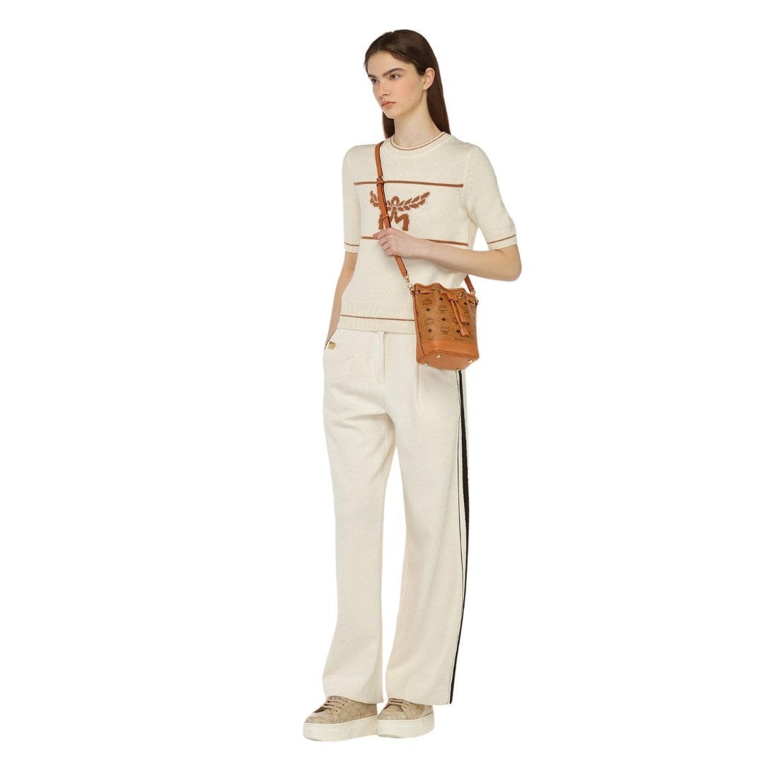 MCM MINI DESSAU DRAWSTRING BAG IN VISETOS COGNAC - Image 5