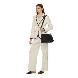 MCM MEDIUM MODE TRAVIA SHOULDER BAG IN SPANISH CALF LEATHER BLACK