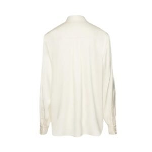 MAGDA BUTRYM CLASSIC SILK SHIRT IN CREAM