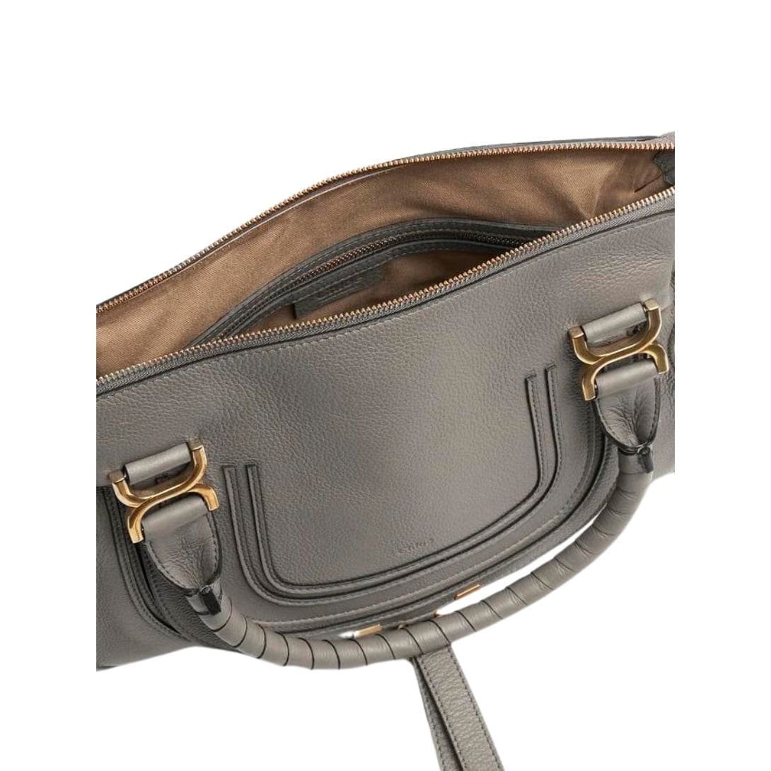 CHLOE MARCIE DOUBLE CARRY BAG CASHMERE GREY - Image 5