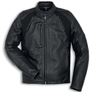 DUCATI PRO-RIDER LEATHER JACKET BLACK COLOR