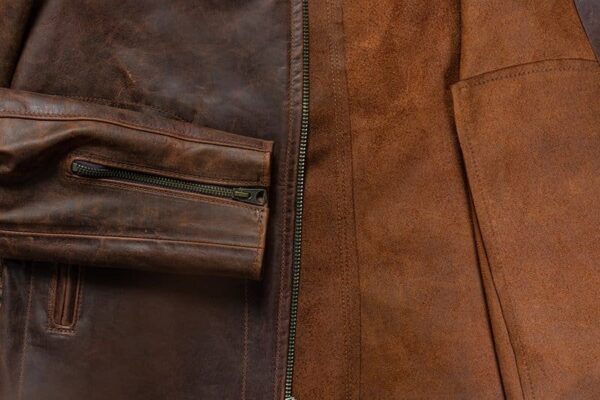 Brown Leather Jacket Men - Image 7