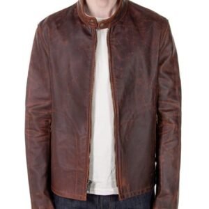 Brown Leather Jacket Men