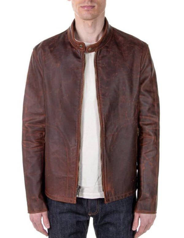 Brown Leather Jacket Men