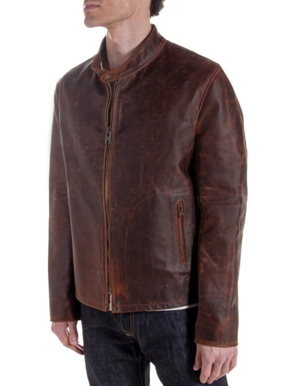 Brown Leather Jacket Men - Image 5