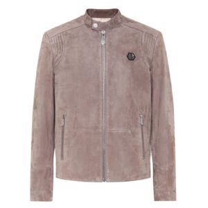 PHILIPP PLEIN SUEDE PADDED JACKET