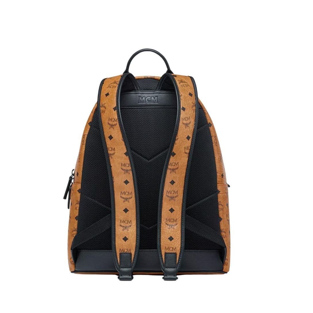 MCM STARK BACKPACK IN MEGA LAUREL VISETOS COGNAC - Image 7