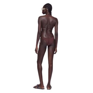 THE ATTICO DARK BROWN BIKINI