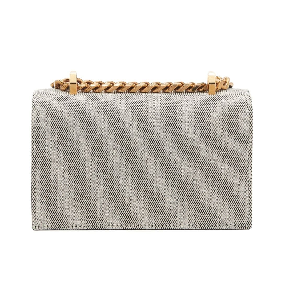 ALEXANDER MCQUEEN WOMANS THE BIKER MINI JEWELLED SATCHEL IN GRAYNAVY - Image 3