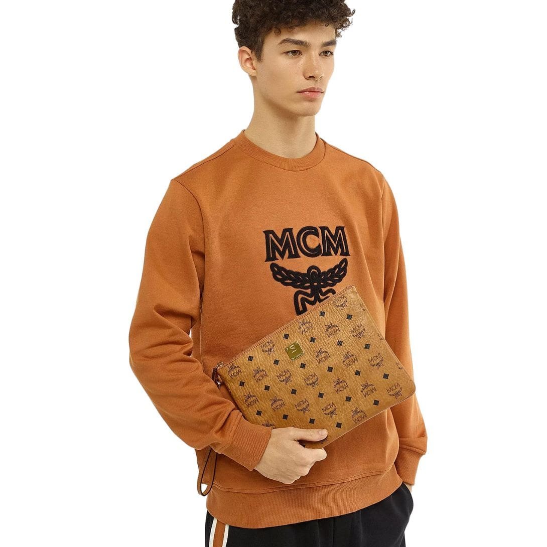 MCM WRISTLET ZIP POUCH IN VISETOS ORIGINAL COGNAC - Image 6