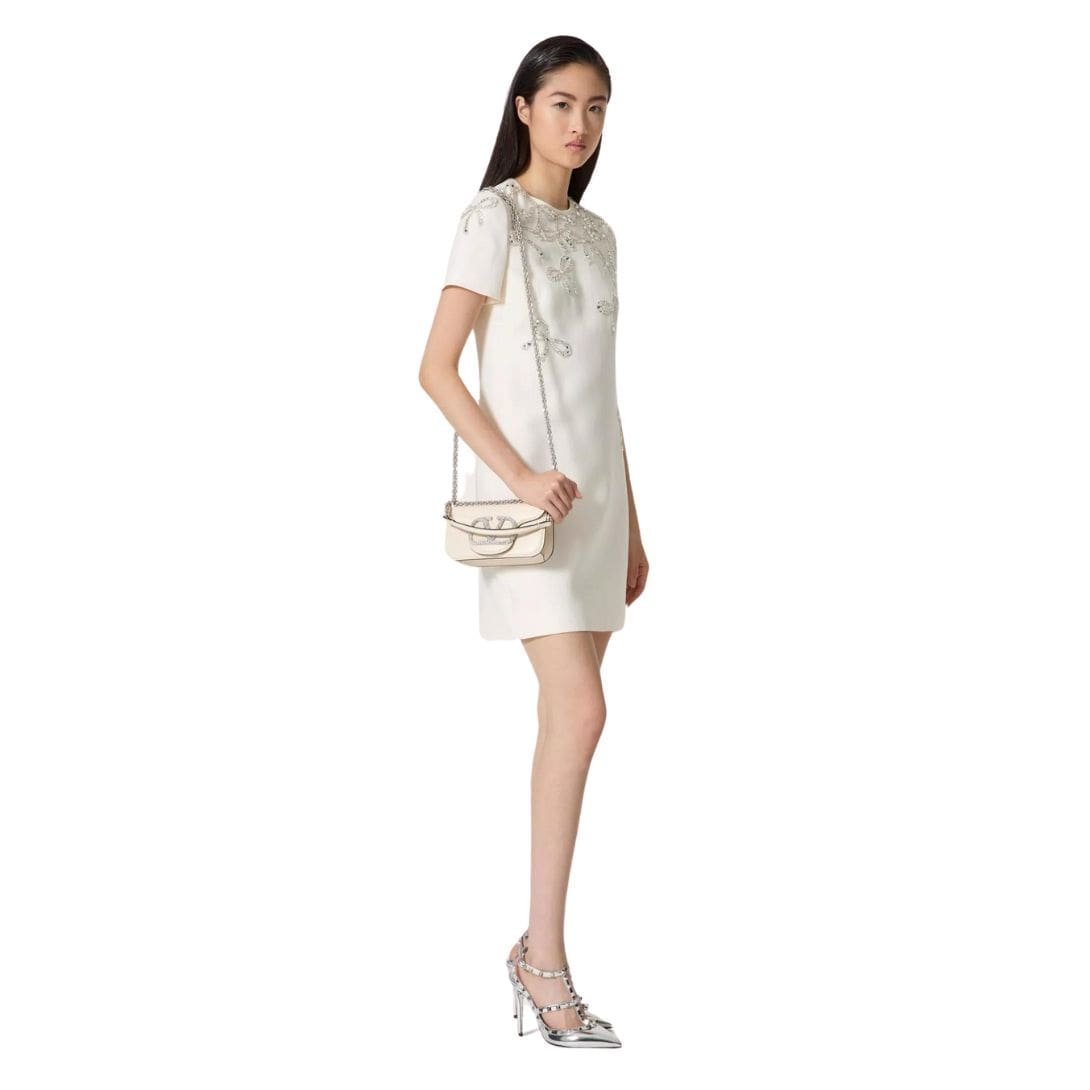 VALENTINO GARAVANI LOCÒ SMALL SHOULDER BAG WITH JEWEL LOGO - Image 9