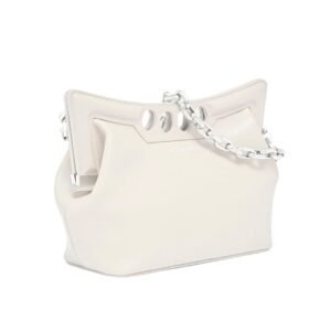 ALEXANDER MCQUEEN WOMENS THE PEAK BAG SMALL IN SOFT LVORY