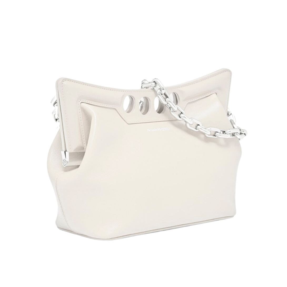 ALEXANDER MCQUEEN WOMENS THE PEAK BAG SMALL IN SOFT LVORY - Image 2