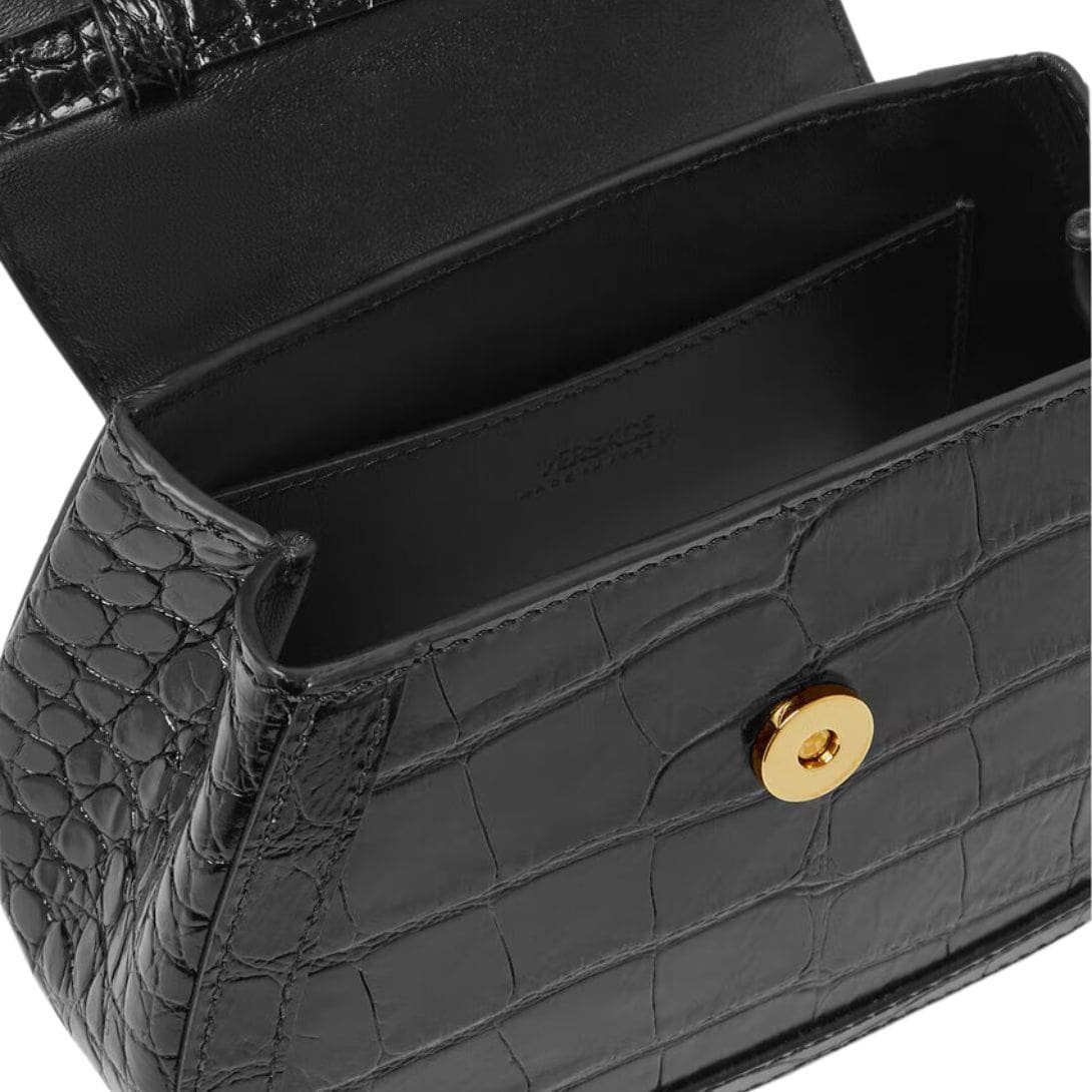 VERSACE CROC-EFFECT GRECA GODDESS MINI BAG - Image 5