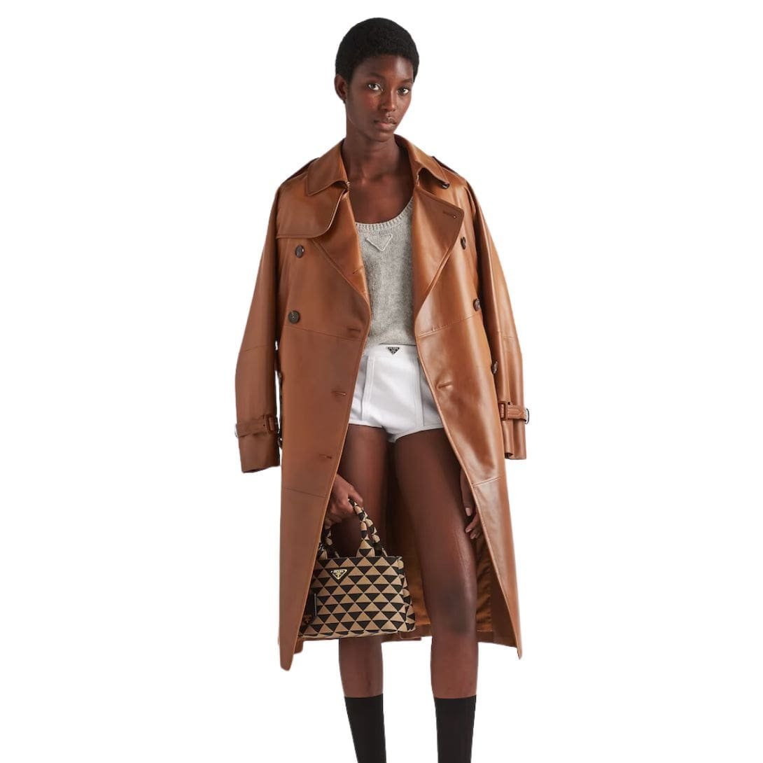 PRADA NAPPA LEATHER COAT - Image 3