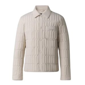MACKAGE MATEO VERTICAL QUILTED JACKET WITH SPREAD COLLAR