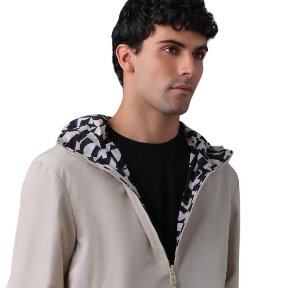 MACKAGE MICHAEL-PR REVERSIBLE ABSTRACT GEOMETRIC JACKET WITH HOOD - Image 2