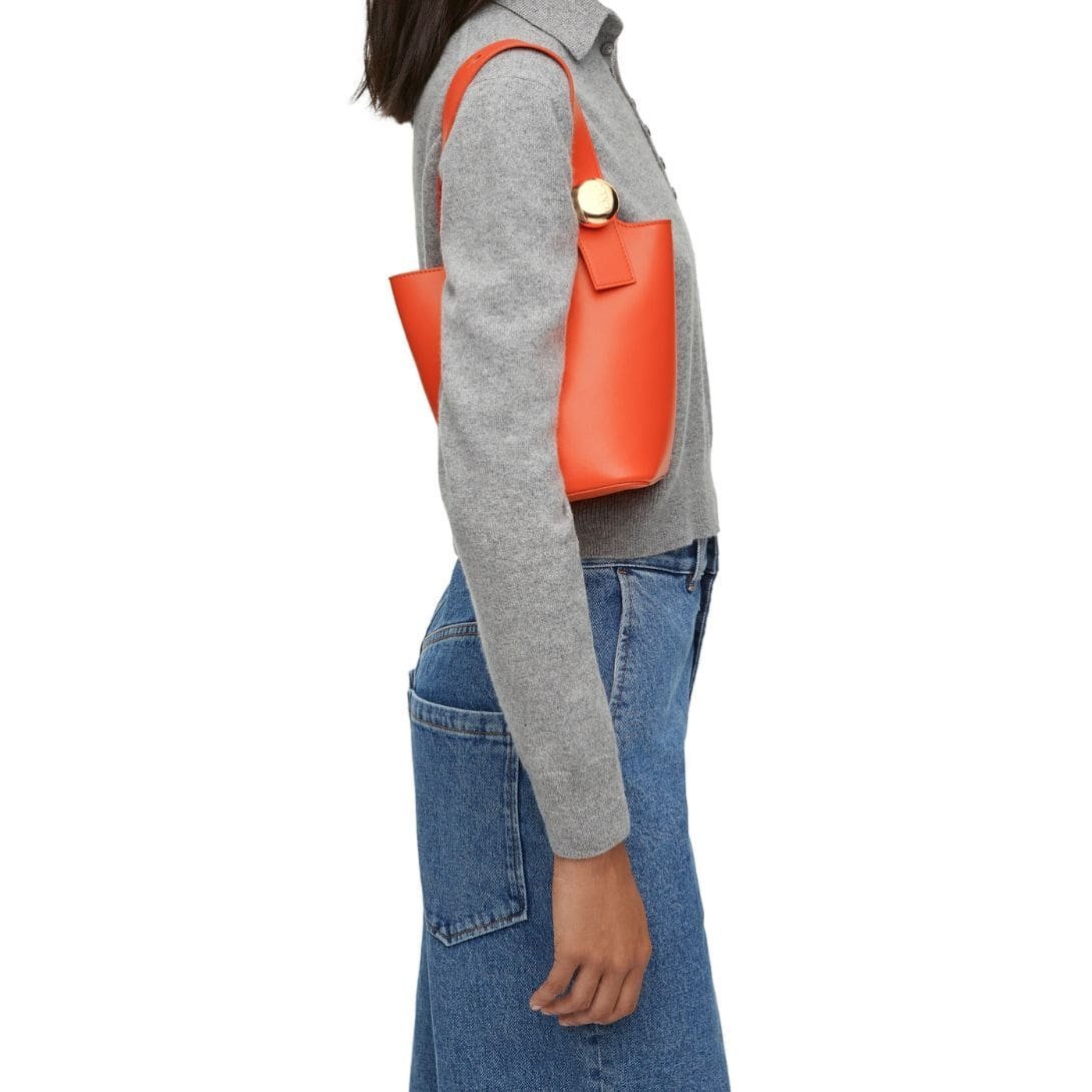 LOEWE PEBBLE MINI BUCKET BAG IN SOFT CALFSKIN - Image 10