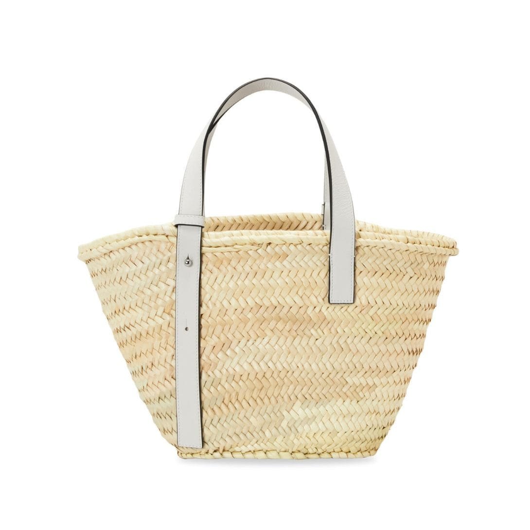 LOEWE BASKET BAG IN PALM LEAF AND CALFSKIN - Image 3