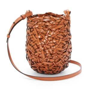 LOEWE SMALL NEST BASKET BAG IN CALFSKIN
