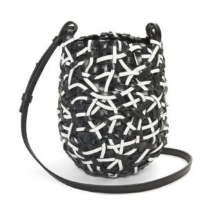 LOEWE SMALL NEST BASKET BAG IN CALFSKIN