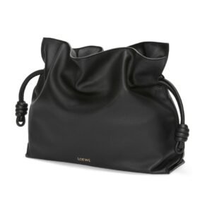 LOEWE LARGE FLAMENCO CLUTCH BAG IN CALFSKIN NAPPA