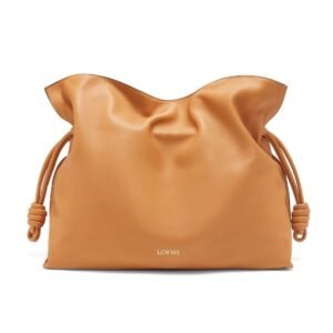 LOEWE LARGE FLAMENCO CLUTCH BAG IN CALFSKIN NAPPA