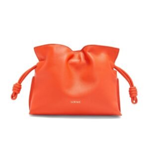 LOEWE MINI FLAMENCO CLUTCH BAG IN CALFSKIN NAPPA
