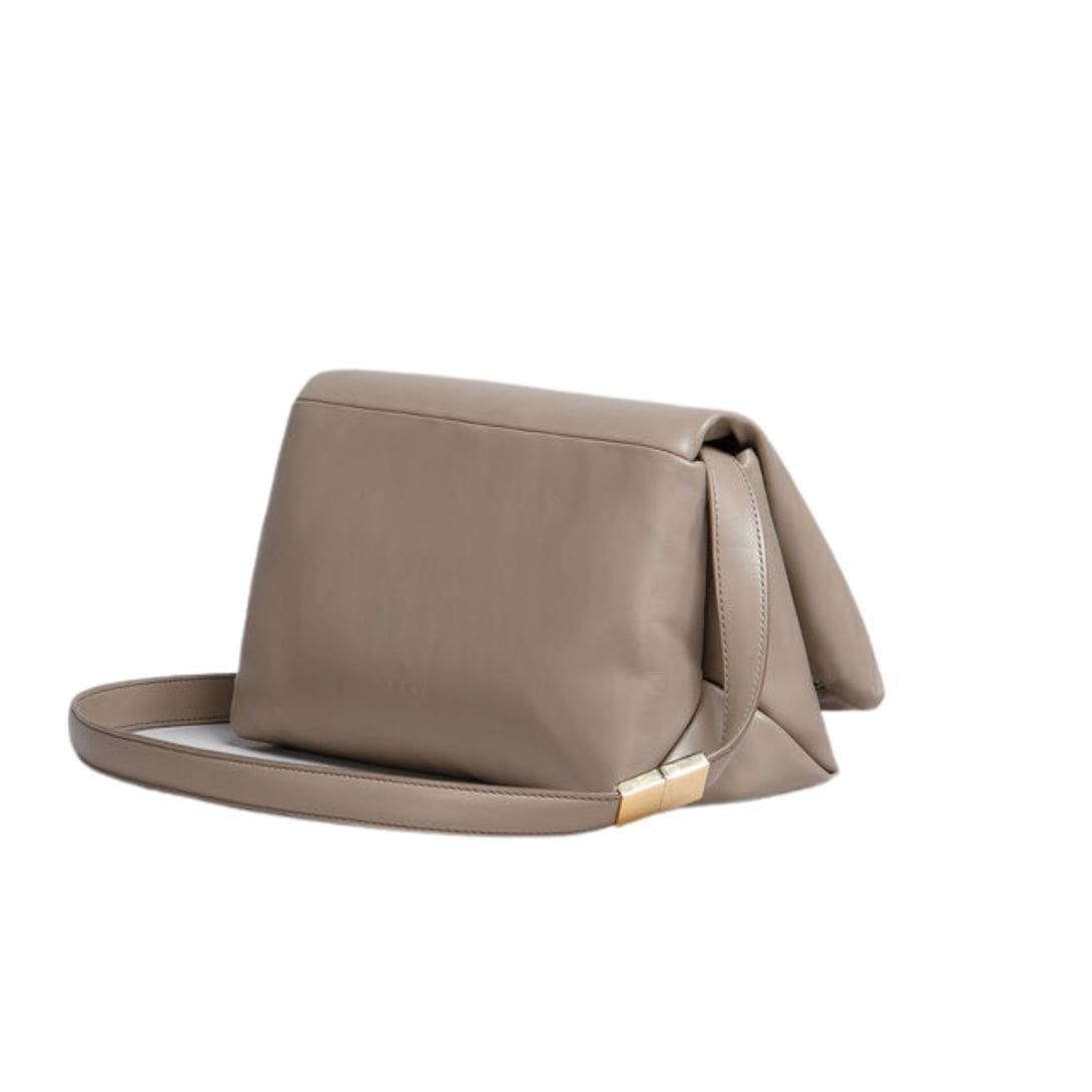 MARNI BEIGE LEATHER PRISMA SHOULDER BAG - Image 5