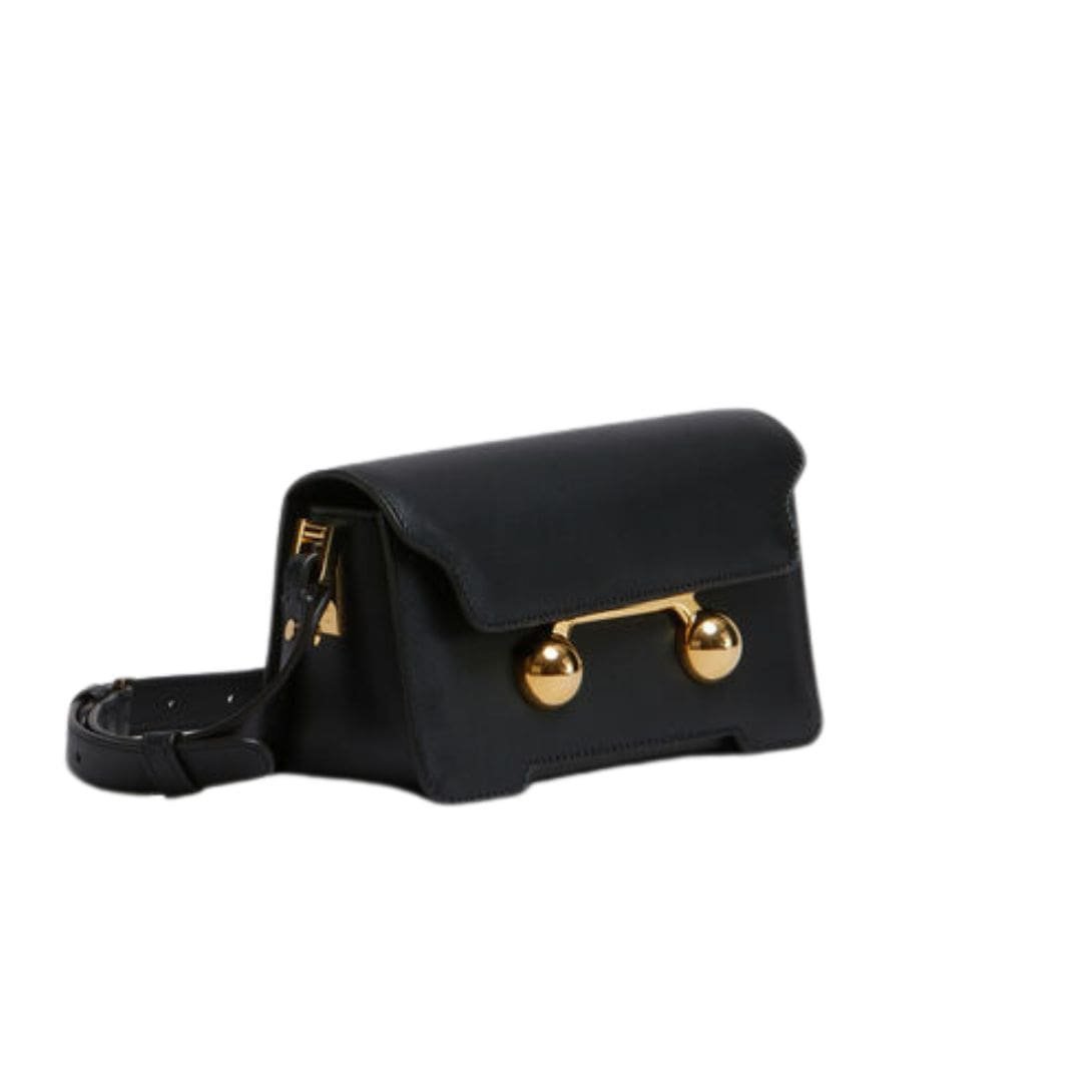 MARNI BLACK LEATHER TRUNKAROO MINI SHOULDER BAG - Image 5