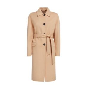 MARNI CAMEL WOOL AND CASHMERE TRENCH COAT