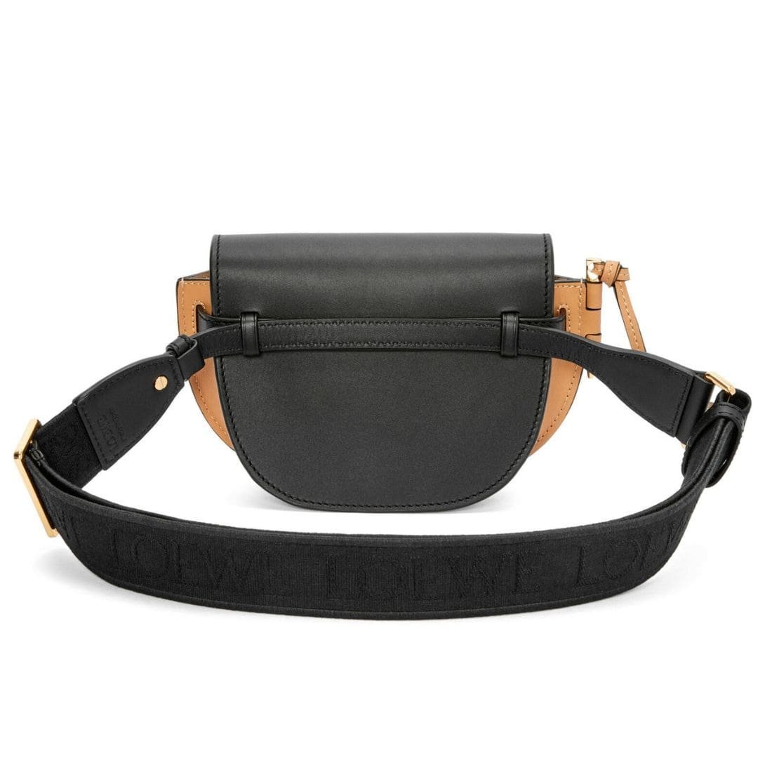 LOEWE GATE DUAL MINI BAG IN SOFT CALFSKIN AND JACQUARD - Image 5