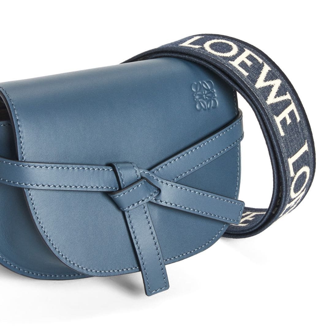 LOEWE GATE DUAL MINI BAG IN SOFT CALFSKIN AND JACQUARD - Image 3
