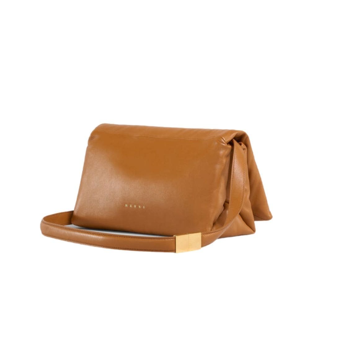 MARNI BROWN LEATHER PRISMA SHOULDER BAG - Image 5