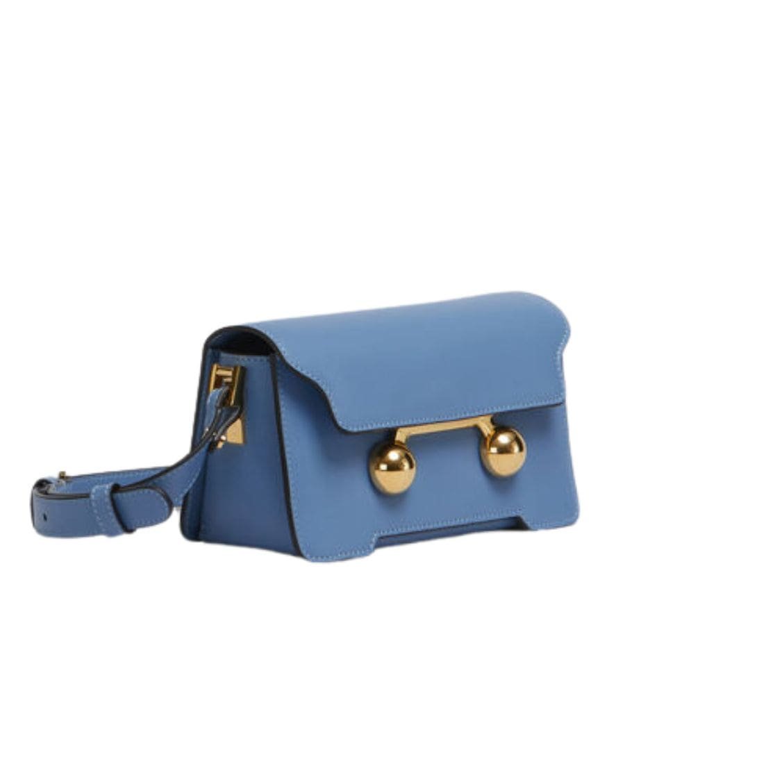 MARNI BLUE LEATHER TRUNKAROO MEDIUM SHOULDER BAG - Image 2