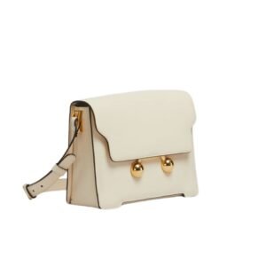 MARNI CREAM LEATHER TRUNKAROO BUM BAG