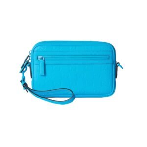 GUCCI GG RUBBER EFFECT CROSSBODY BAG IN BLUE
