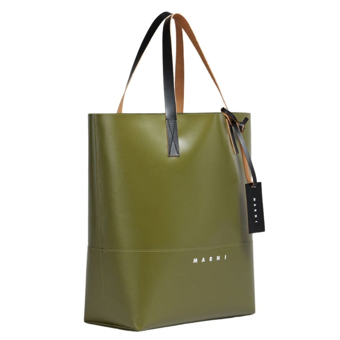 MARNI GREEN OPEN SHOPPER WITH MARNI TAG - Image 5