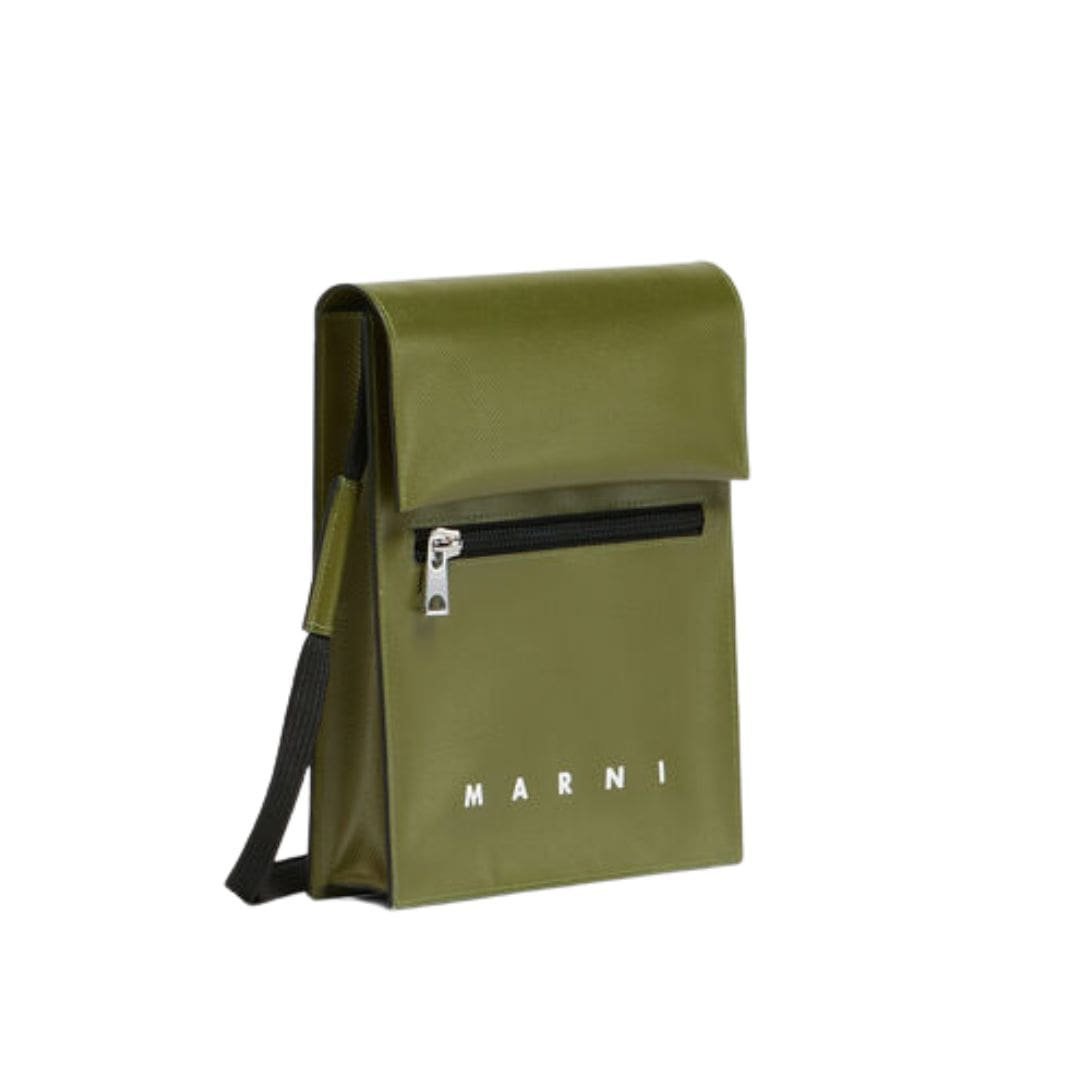 MARNI GREEN POUCH WITH SHOELACE STRAP - Image 5