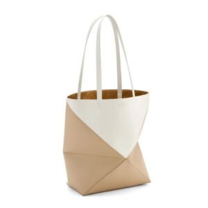 LOEWE PUZZLE FOLD TOTE BAG IN SHINY CALFSKIN