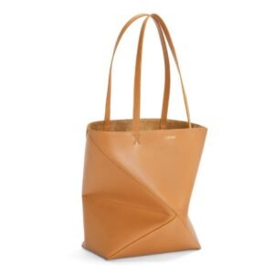 LOEWE PUZZLE FOLD TOTE BAG IN SHINY CALFSKIN