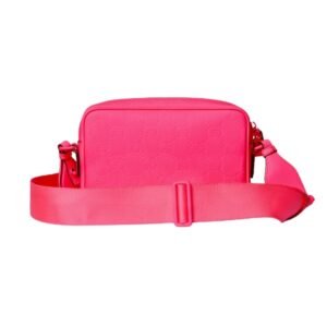 GUCCI GG RUBBER EFFECT CROSSBODY BAG IN PINK