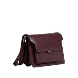 MARNI TRUNK SOFT LARGE BAG IN RED LEATHER