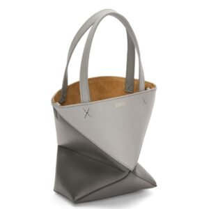 LOEWE PUZZLE FOLD TOTE MINI BAG IN SHINY CALFSKIN