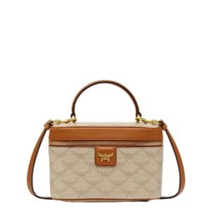 MCM HIMMEL VANITY CASE IN LAURETOS BEIGE