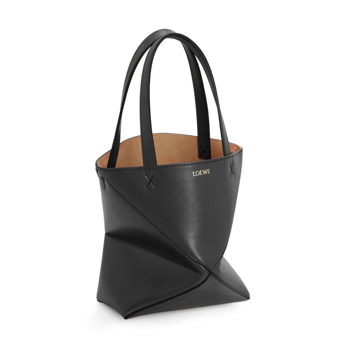 LOEWE PUZZLE FOLD TOTE MINI BAG IN SHINY CALFSKIN - Image 2