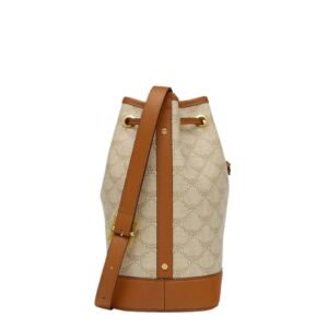 MCM HIMMEL DRAWSTRING BAG IN LAURETOS BEIGE