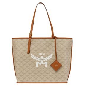 MCM MEDIUM HIMMEL SHOPPER IN LAURETOS BEIGE
