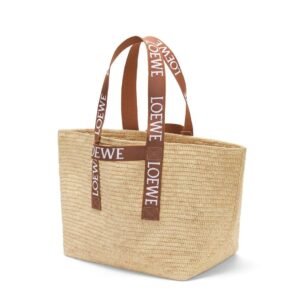 LOEWE FOLD SHOPPER BAG IN RAFFIA